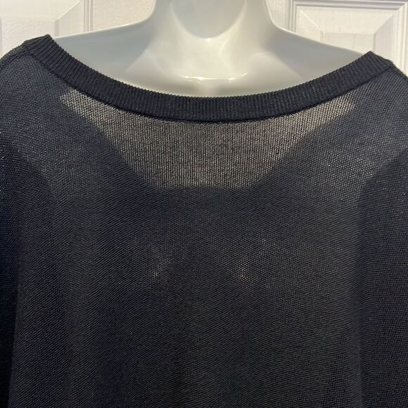 Dark Navy Blue Cap Sleeve Button Up Cardigan Size 3X - Picture 10 of 13